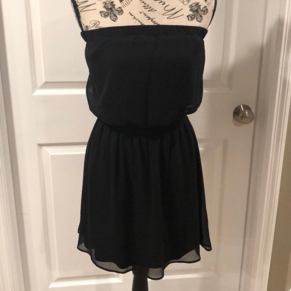 Express black strapless dress size small